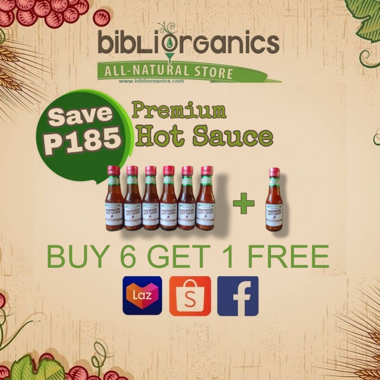 Hot Sauce 6+1 Promo | Naturally Fermented & No MSG